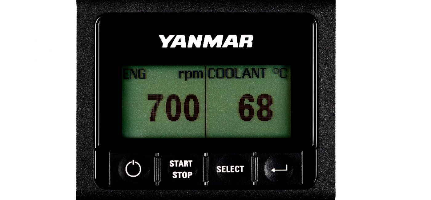 La primera novedad 2020 de Yanmar son dos displays LCD para el control del motor