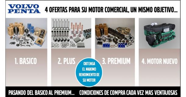 Oferta reparación Motores marinos Volvo Penta series 60/70, 100-160, D5/7, D9-D16