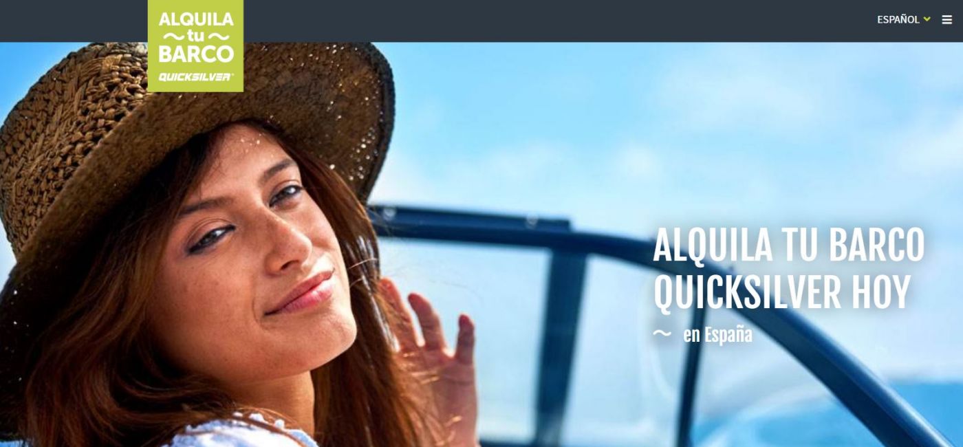 Quicksilver ya permite reservar barcos online