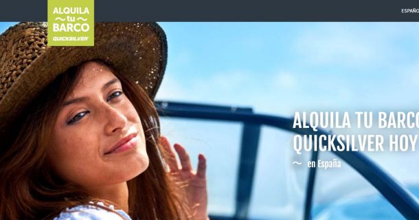 Quicksilver ya permite reservar barcos online