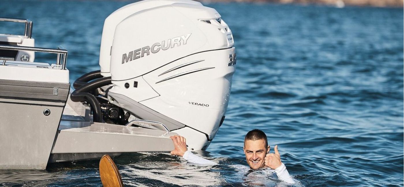 Los nuevos Mercury V-8 Verado de 300 CV intentarán batir el récord mundial de maratón de esquí náutico